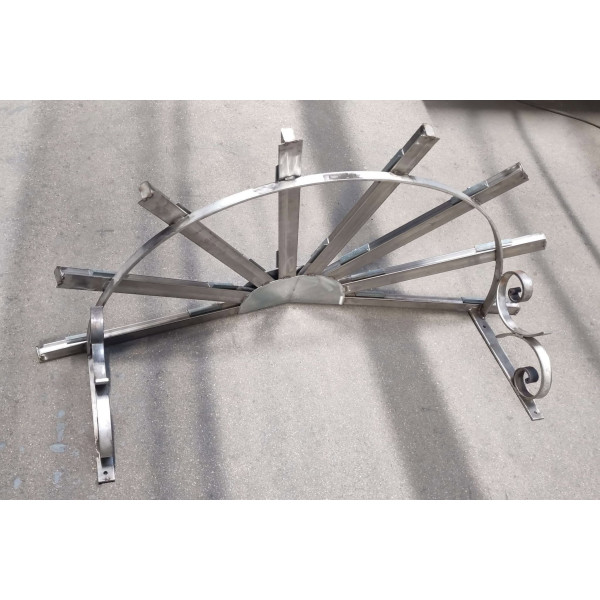 PENSILINA TETTOIA Acciaio Inox Ferro Battuto . Realizzazioni Personalizzate . Cod. 363