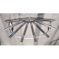 PENSILINA TETTOIA Acciaio Inox Ferro Battuto . Realizzazioni Personalizzate . Cod. 363