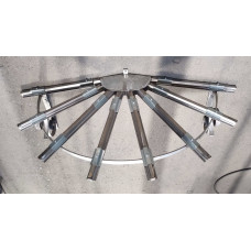 PENSILINA TETTOIA Acciaio Inox Ferro Battuto . Realizzazioni Personalizzate . Cod. 363