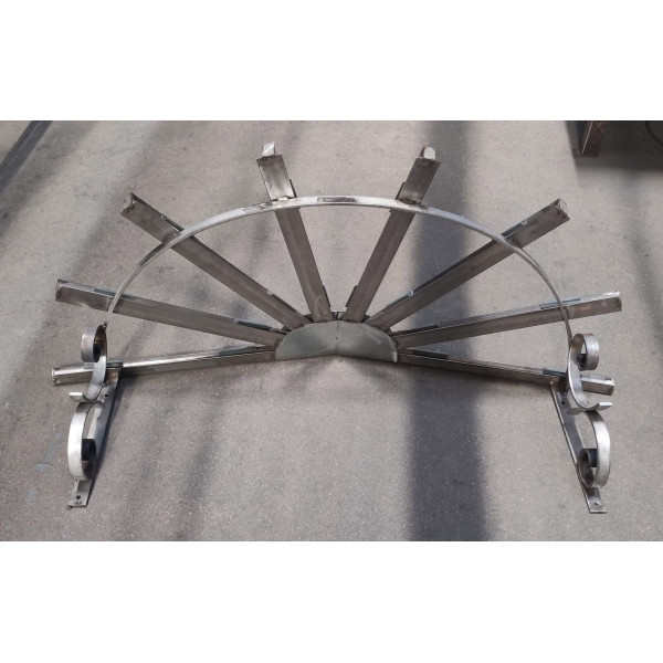PENSILINA TETTOIA Acciaio Inox Ferro Battuto . Realizzazioni Personalizzate . Cod. 363