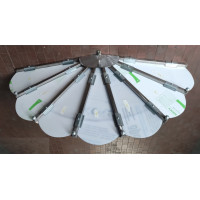 PENSILINA TETTOIA Acciaio Inox Ferro Battuto . Realizzazioni Personalizzate . Cod. 363