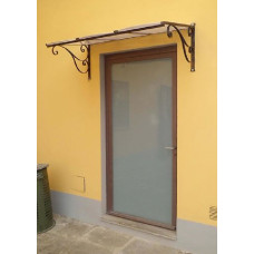 PENSILINA TETTOIA Acciaio Inox Ferro Battuto . Realizzazioni Personalizzate . Cod. 364
