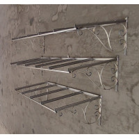 PENSILINA TETTOIA Acciaio Inox Ferro Battuto . Realizzazioni Personalizzate . Cod. 366