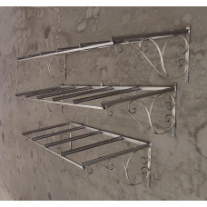 PENSILINA TETTOIA Acciaio Inox Ferro Battuto . Realizzazioni Personalizzate . Cod. 366