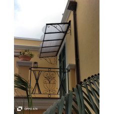 PENSILINA TETTOIA Acciaio Inox Ferro Battuto . Realizzazioni Personalizzate . Cod. 366