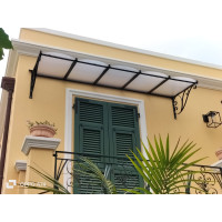 PENSILINA TETTOIA Acciaio Inox Ferro Battuto . Realizzazioni Personalizzate . Cod. 366