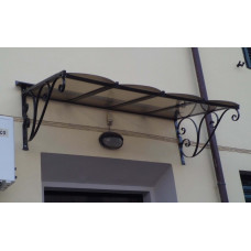 PENSILINA TETTOIA Acciaio Inox Ferro Battuto . Realizzazioni Personalizzate . Cod. 366