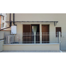 PENSILINA TETTOIA Acciaio Inox Ferro Battuto . Realizzazioni Personalizzate . Cod. 368