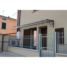 PENSILINA TETTOIA Acciaio Inox Ferro Battuto . Realizzazioni Personalizzate . Cod. 368