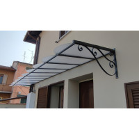 PENSILINA TETTOIA Acciaio Inox Ferro Battuto . Realizzazioni Personalizzate . Cod. 368