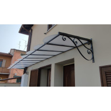 PENSILINA TETTOIA Acciaio Inox Ferro Battuto . Realizzazioni Personalizzate . Cod. 368