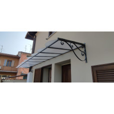 PENSILINA TETTOIA Acciaio Inox Ferro Battuto . Realizzazioni Personalizzate . Cod. 368
