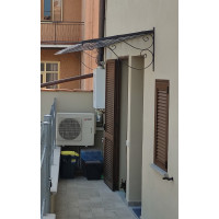 PENSILINA TETTOIA Acciaio Inox Ferro Battuto . Realizzazioni Personalizzate . Cod. 368