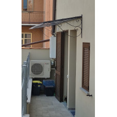 PENSILINA TETTOIA Acciaio Inox Ferro Battuto . Realizzazioni Personalizzate . Cod. 368