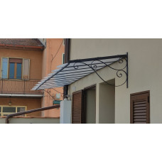 PENSILINA TETTOIA Acciaio Inox Ferro Battuto . Realizzazioni Personalizzate . Cod. 368