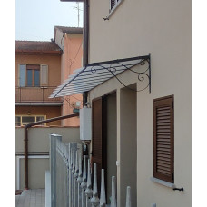 PENSILINA TETTOIA Acciaio Inox Ferro Battuto . Realizzazioni Personalizzate . Cod. 368
