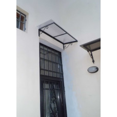 PENSILINA TETTOIA Acciaio Inox Ferro Battuto . Realizzazioni Personalizzate . Cod. 369