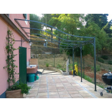 GAZEBO PENSILINA TETTOIA Acciaio Inox Ferro Battuto . Realizzazioni Personalizzate . Cod. 372