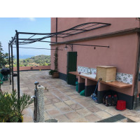 GAZEBO PENSILINA TETTOIA Acciaio Inox Ferro Battuto . Realizzazioni Personalizzate . Cod. 372