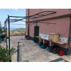 GAZEBO PENSILINA TETTOIA Acciaio Inox Ferro Battuto . Realizzazioni Personalizzate . Cod. 372