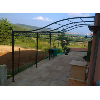 GAZEBO PENSILINA TETTOIA Acciaio Inox Ferro Battuto . Realizzazioni Personalizzate . Cod. 372