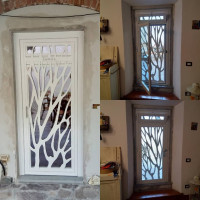 CANCELLO PORTONE in Ferro Laser . Realizzazioni Personalizzate . Cod. 1369