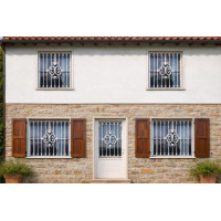 CANCELLO PORTONE in Ferro Battuto . Realizzazioni Personalizzate . Cod. 1933