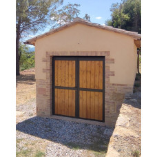 PORTONE in Ferro e Legno . Realizzazioni Personalizzate . Cod. 1935