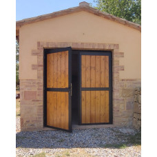 PORTONE in Ferro e Legno . Realizzazioni Personalizzate . Cod. 1935