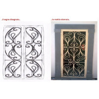CANCELLO PORTONE in Ferro Battuto . Realizzazioni Personalizzate . Cod. 863