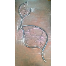 RINGHIERA in FERRO BATTUTO Personalizzata . Cod. 000