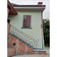 RINGHIERA in FERRO BATTUTO Personalizzata . Cod. 003