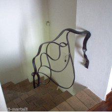 RINGHIERA in FERRO BATTUTO Personalizzata . Cod. 005