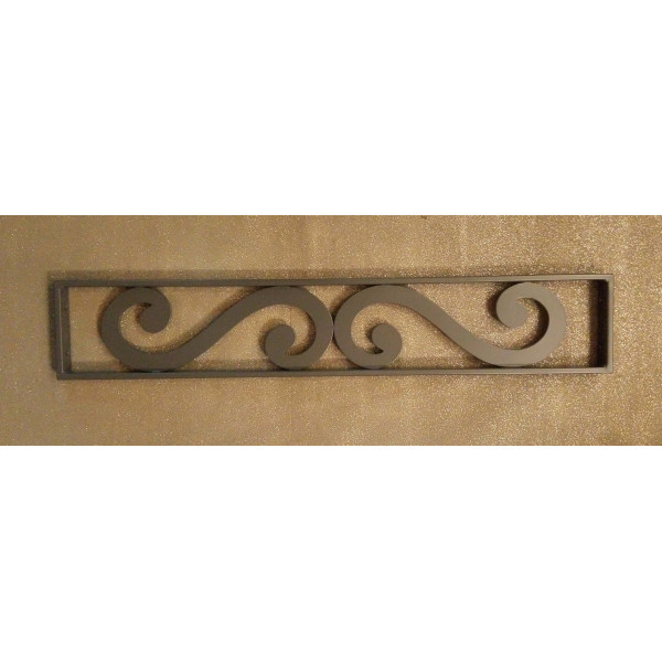 RINGHIERA BALAUSTRA in FERRO con disegno Laser Personalizzata . Cod. 1045