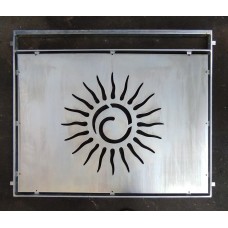 RINGHIERA in Ferro con disegno laser . Realizzazioni Personalizzate . cod. 1046 . Detrazioni fino al 50%.
