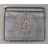 RINGHIERA in Ferro con disegno laser . Realizzazioni Personalizzate . cod. 1046 . Detrazioni fino al 50%.