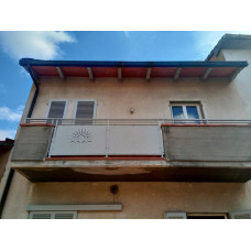 RINGHIERA in FERRO con disegno Laser Personalizzata . Cod. 1046