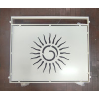 RINGHIERA in FERRO con disegno Laser Personalizzata . Cod. 1046