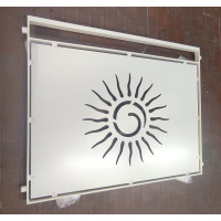 RINGHIERA in FERRO con disegno Laser Personalizzata . Cod. 1046