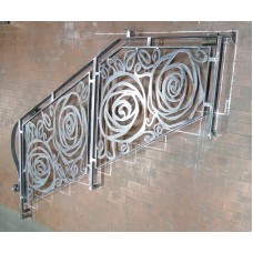 RINGHIERA in Ferro con disegno laser . Realizzazioni Personalizzate . cod. 1865 . Detrazioni fino al 50%.