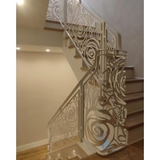 RINGHIERA in Ferro con disegno laser . Realizzazioni Personalizzate . cod. 1865 . Detrazioni fino al 50%.