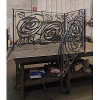 RINGHIERA in FERRO con disegno Laser Personalizzata . Cod. 1865