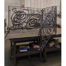 RINGHIERA in FERRO con disegno Laser Personalizzata . Cod. 1865