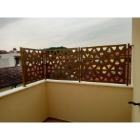 Iron RAILING with laser design. Personalised Executions. 919