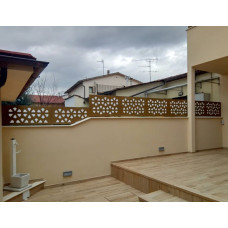 RINGHIERA in FERRO con disegno Laser Personalizzata . Cod. 919