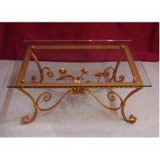 Coffee Table Wrought Iron. Cm 70 x 100. 636