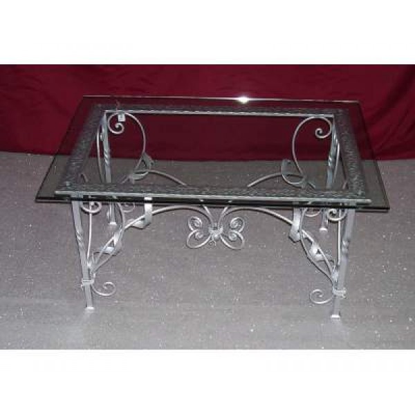 Coffee Table Wrought Iron. Cm 60 x 90. 637
