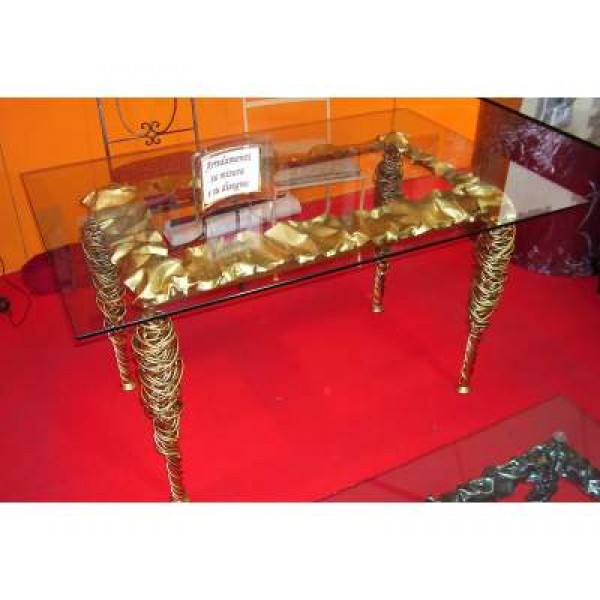 Table Wrought Iron. Cm 140 x 80. 639