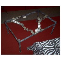 Coffee Table Wrought Iron. Cm 80 x 115. 666