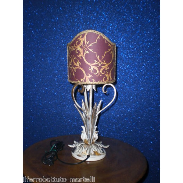 Wrought Iron Abat Jour Lamp. Size approx. 20 x 45  cm . 718